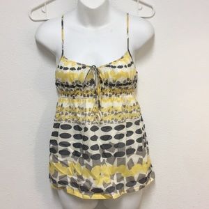 Corey Lynn Calter Cotton Geometric Baby-doll Cami